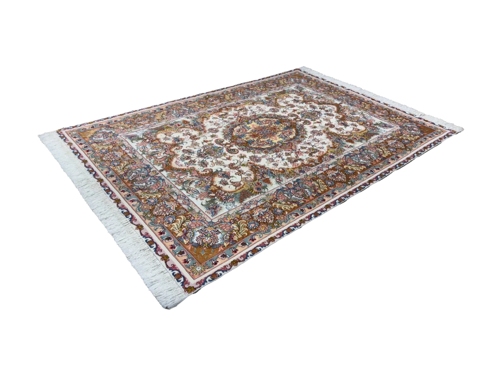 قالیچه طرح صبا کرم-مسی چله و حاشیه ابریشم