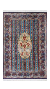 قالیچه ۳ متری ابریشم قم - 49516