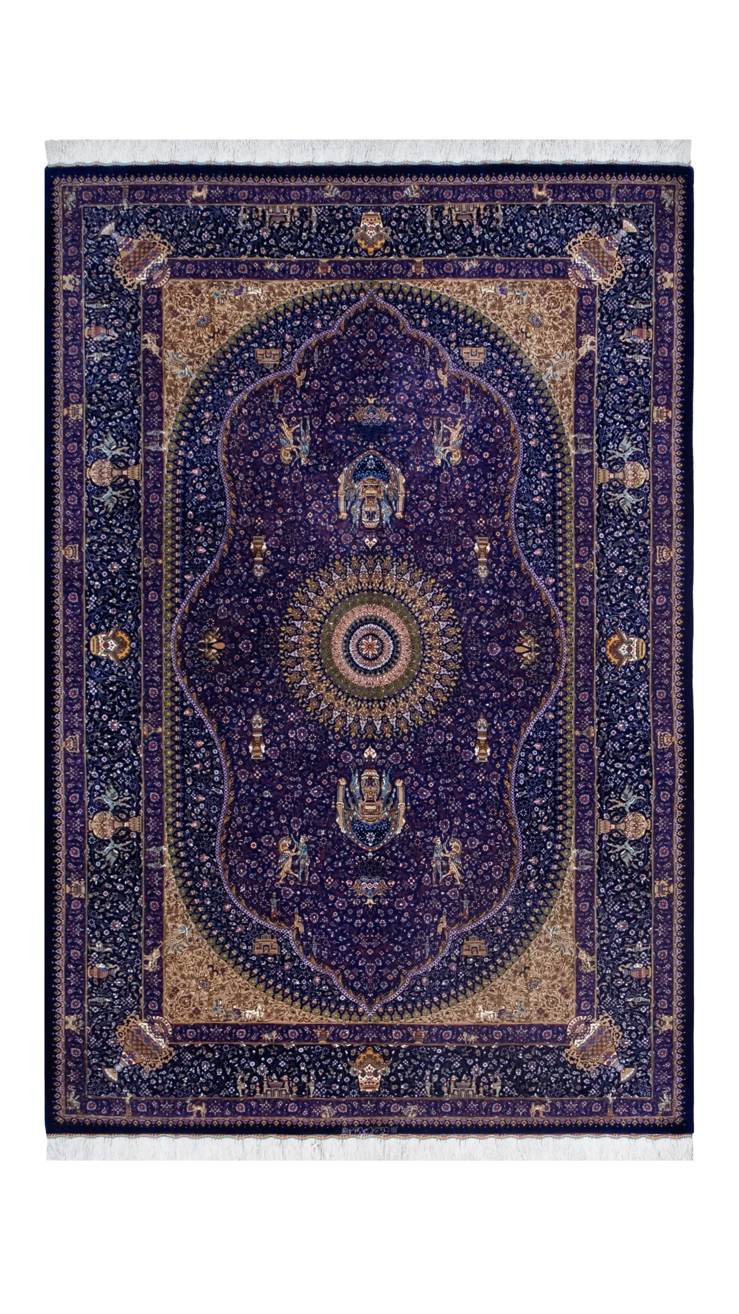 قالیچه ۳ متری ابریشم قم - 52992