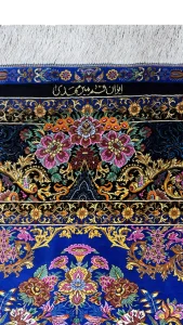 ۲×۲ مربع - تمام ابریشم قم ۲۶