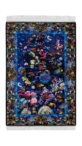 فرش زرع ونیم ابریشم - 61396