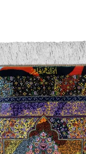 فرش ذرع چارک دستبافت ابریشم - 62193