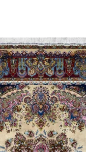 فرش ۹ متری  ابریشم جفت  - 62708 - 62407