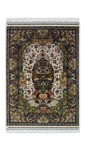 قالیچه ۳ متری ابریشم - 62420 - 62419