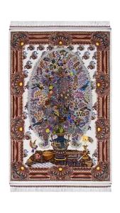 فرش زرع ونیم ابریشم - 62454