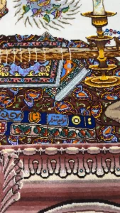 فرش زرع ونیم ابریشم - 62454
