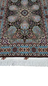 فرش ذرع و نیم ابریشم -  62047