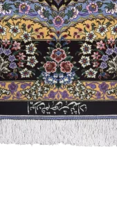 قالیچه ۳ متری دستبافت ابریشم  -  62169
