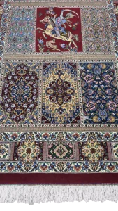 فرش زرع و نیم ابریشم -  62173