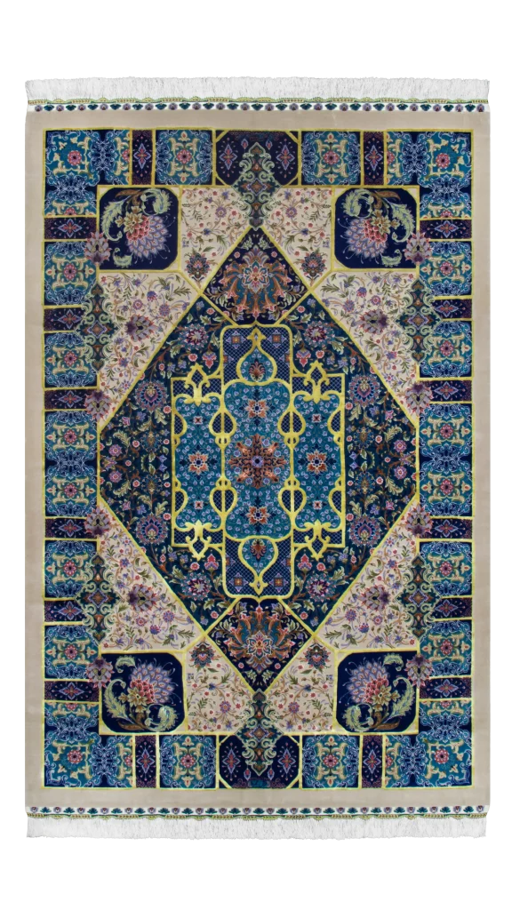قالیچه صادق نژاد یشمی کرم