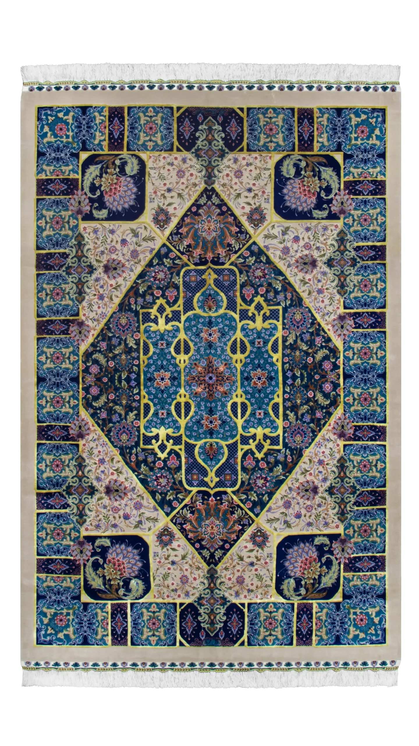 قالیچه صادق نژاد یشمی کرم