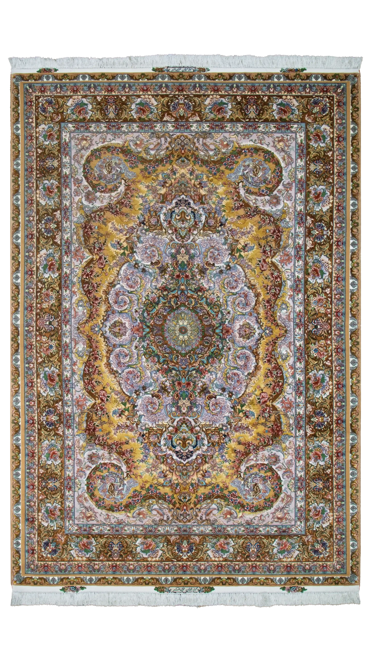 فرش موج مهر طلایی