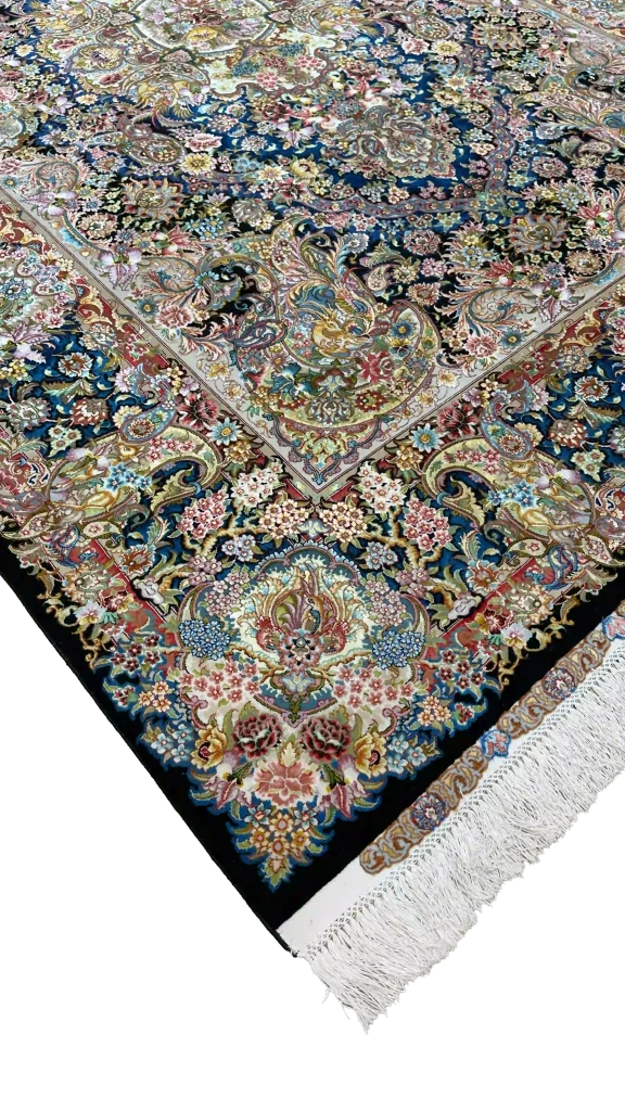 جزئیات بافت و نقشه سالاری مشکی سرمه ای کد ۶۲۷۱۱
