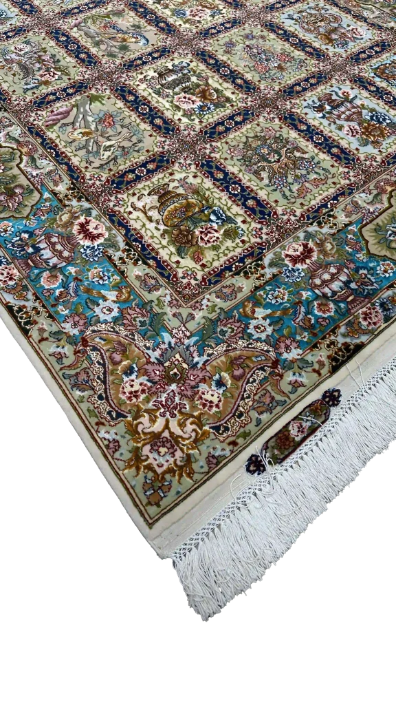 جزئیات بافت و نقشه گلستانی الوان آبی کد ۶۲۷۲۱