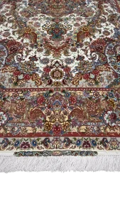 حاشیه ابریشمی و کیفیت بافت فرش سالاری تبریز کد ۶۰۸۸۵ عظیم زاده