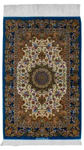 فرش ذرع چارک تمام ابریشم
