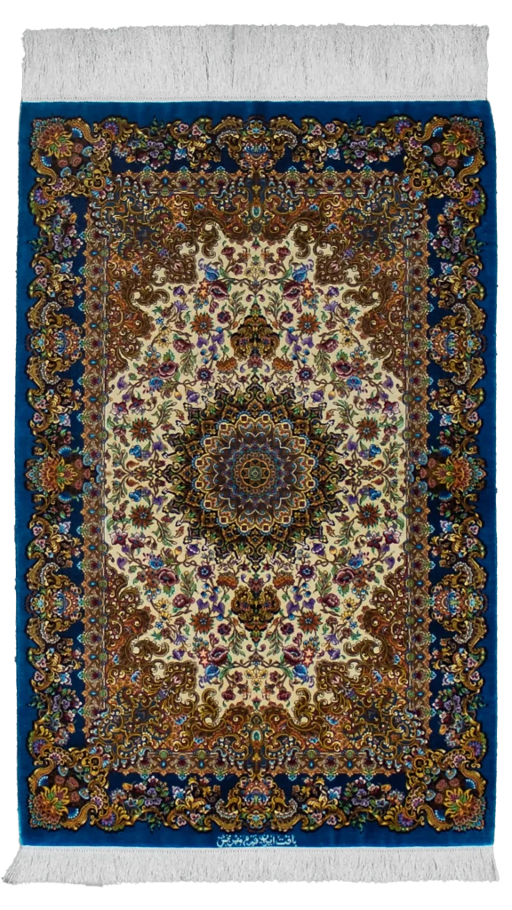 فرش ذرع چارک تمام ابریشم