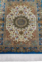 نمای کامل فرش ذرع چارک تمام ابریشم