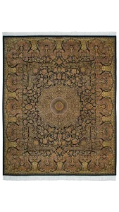 فرش ۲.۵ در ۳ تمام ابریشم قم