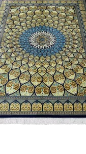 جزئیات بافت و نقشه گنبد اشکی طلایی سرمه ای ۶۲۸۹۱