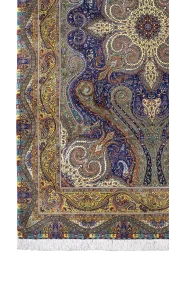 جزئیات بافت و نقشه کاشی زاده بند ماری بنفش طلایی کد ۶۲۸۷۱