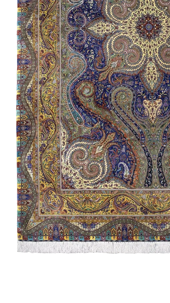 جزئیات بافت و نقشه کاشی زاده بند ماری بنفش طلایی کد ۶۲۸۷۱