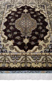 جزئیات بافت و نقشه سعید مشکی طلایی زرشکی کد ۶۲۹۶۷