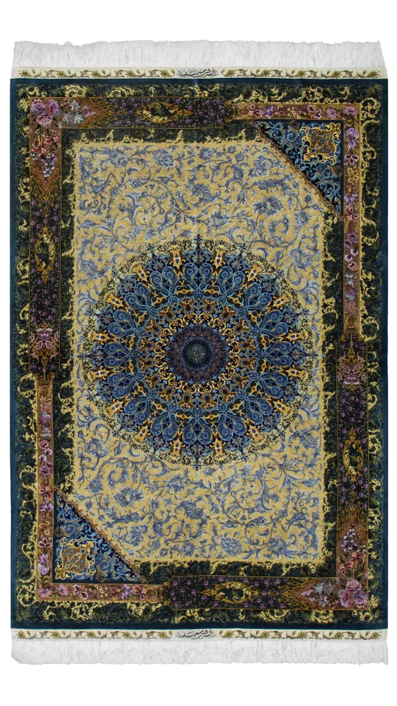 فرش سعید طلایی کله غازی