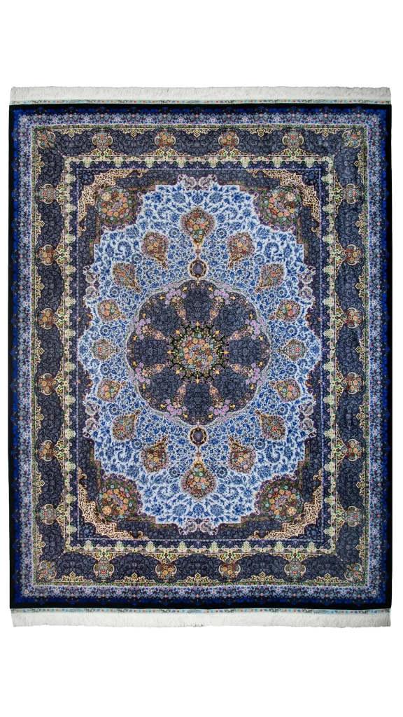 فرش سعید نقره ای خاکستری