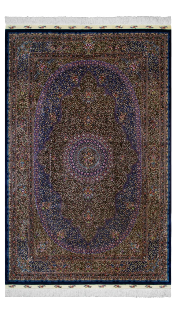 فرش سعید سرمه ای آبی