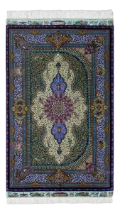 فرش ترنجی کرم بنفش