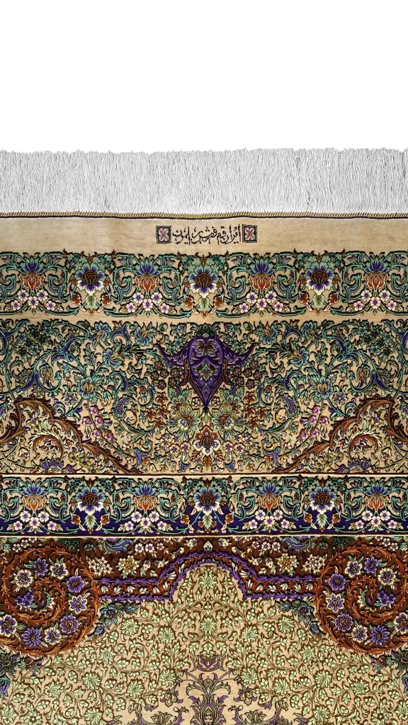 نقشه کاشی زاده ترنجی فرش مربع ۵۸۰۲۲
