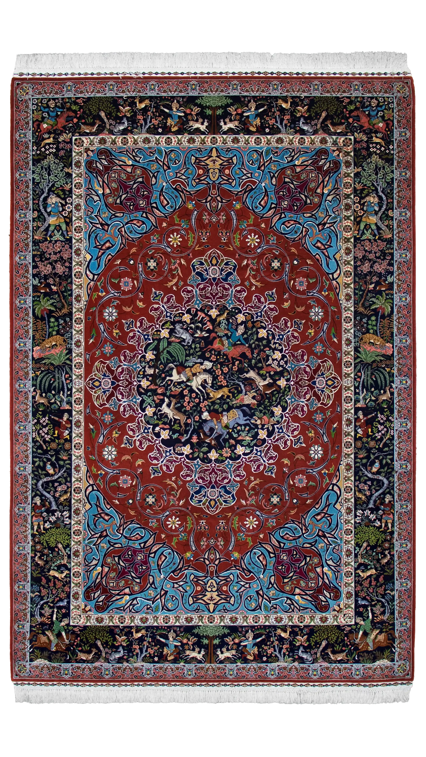 فرش ۵.۵ متری اعلاباف لاکی آبی