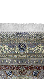 نقشه سعید ترنجی قالیچه تمام ابریشم ۶۳۰۳۶
