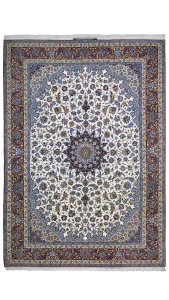 فرش ۹ متری گل ابریشم اصفهان