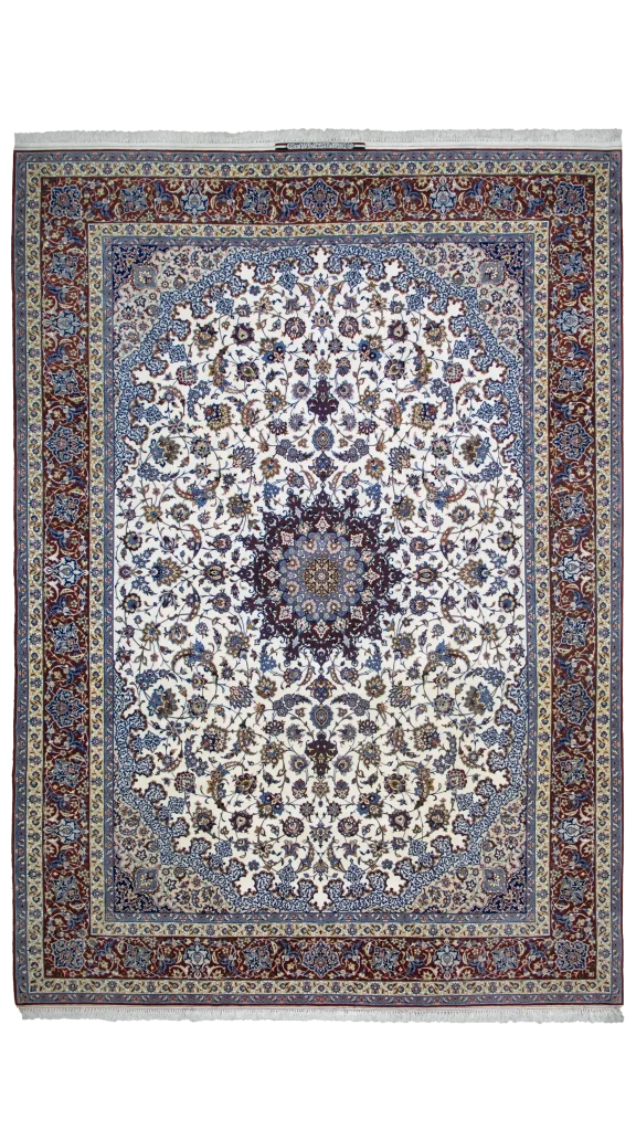 فرش ۹ متری گل ابریشم اصفهان