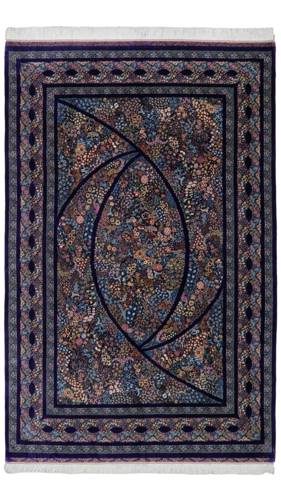 فرش ۶ متری حکمی بنفش